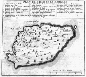 Mapa de Barbados